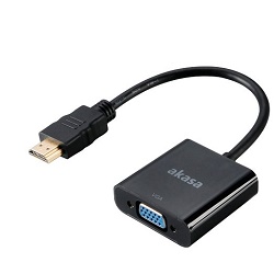 AKASA AK-CBHD15-20BK redukce z HDMI na VGA 20cm