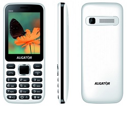 Aligator D930 Dual sim bílo-černý mobilní telefon