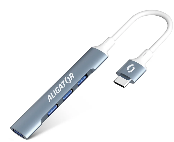 Aligator AHUB002 Hub USB-C (M) na 4x USB (F)