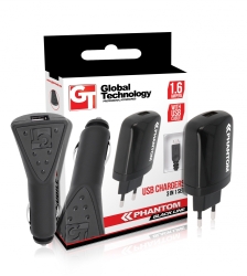 Nabíječka Global CDP0058 microUSB 3 in 1
