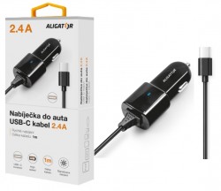 Aligator CHA0025 autonabíječka USB-C/ 2.4A Turbo