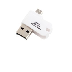 ALIGATOR CTK0018WT Čtečka karet 2in1 OTG microSD
