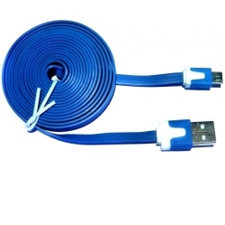 Aligator Datový kabel micro USB NOODLE blue