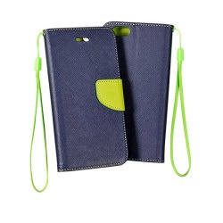 Pouzdro IPHONE 4 Navy-Lime FANCY BOOK FA0056