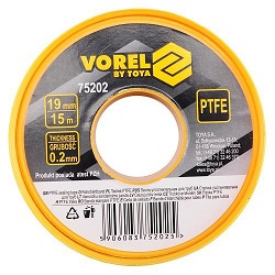 Vorel 75202 páska teflonová 19x0,2mm 15m