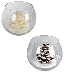 Roxan vánoční svícen se svíčkou KG949018