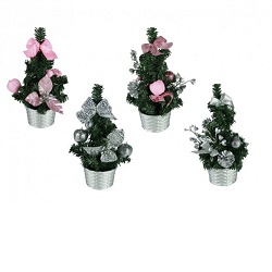 Vánoční stromek s dekorací 17cm KG950014