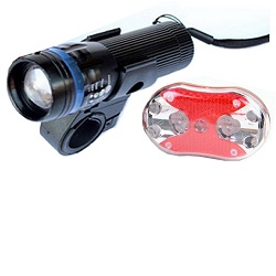 Soldier SJ0A LED svítilna 1W na kolo - sada
