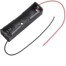 Držák článku 18650 s vývody L038B, pouzdro