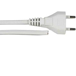 Flexo kabel 2x0,5mm 5m bílá N242 s volným koncem