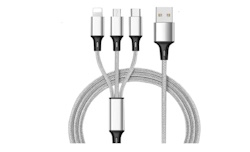Univerzální USB kabel 3v1 Lightning, USB C, micro