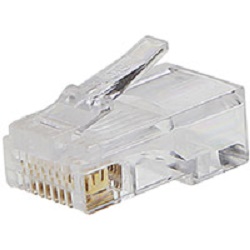 Konektor RJ45 8pinů - na drát 3x prong