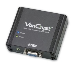 Konvertor VGA na HDMI s audiem, až 1080P, stereo