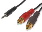 PremiumCord Kabel Jack 2.5mm stereo - 2x Cinch MM