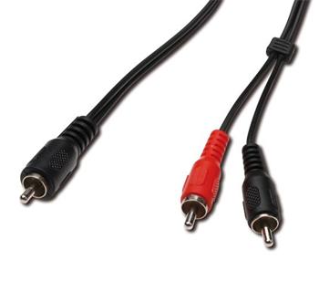 PremiumCord kjackcmm1/2-2 kabel 2xCINCH na 1xCINCH