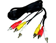PremiumCord Kabel 3x CINCH-3x CINCH M/M 2m