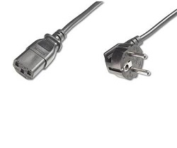 PremiumCord kpsp3 Kabel síťový 230V k počítači 3m