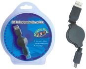 PremiumCord KRUABM USB kabel s mini USB 0.9m navíj