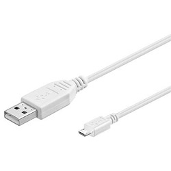 PremiumCord ku2m05fw micro USB 2.0 A-B 0.5m bílý
