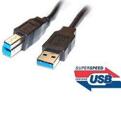 PremiumCord ku3ab1bk kabel USB 3.0 A-B, 1m černý