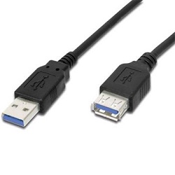 Fotografie Kabel PremiumCord USB prodlužovací 3.0 Super-speed 5Gbps A-A, MF, 9pin, 1m