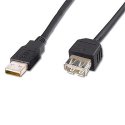 PremiumCord kupaa05bk USB prodlužovací kabel 0,5m