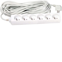 Prodlužovací kabel 10m 6 zásuvek 10A