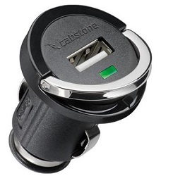 Cabstone 63555 napájecí 12V autoadaptér s USB 1.2A