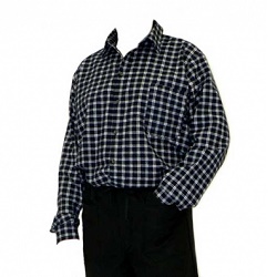 Magg 0205-44 flanelová košile černo/šedá vel. 44