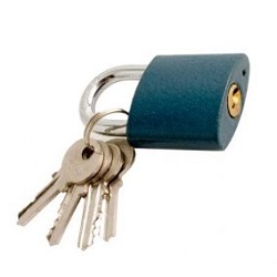 Magg 32138 Visací zámek 38mm modrý litinový