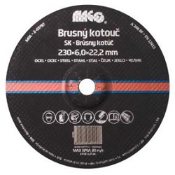 Magg Brusný kotouč na kov 230x6x22,2mm BK230