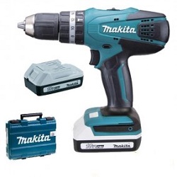Makita HP457DWE aku vrtačka Li-ion 2x18V/1,5Ah 42N