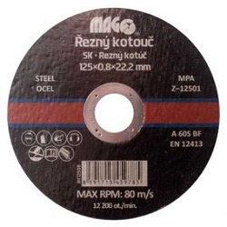 Magg RK12508 řezný kotouč na kov 125x0,8x22,2mm