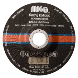 Magg RK12516 řezný kotouč na kov 125x1,6x22,2mm