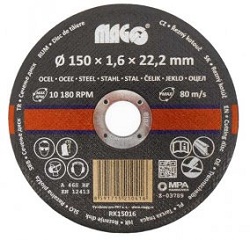 Magg RK15016 řezný kotouč na kov 150x1,6x22,2mm