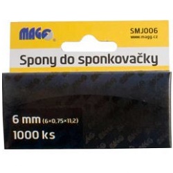 Magg SMJ006 spony do sponkovačky 1000 ks 6x0,75x11
