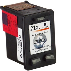 HP C9351C- kompatibilní cartridge černá HP 21XL