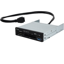 Čtečka USB3.0 All-in-One Interní, černá, bulk