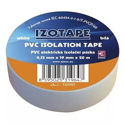 Emos F61921 páska izolační PVC 19/20m bílá