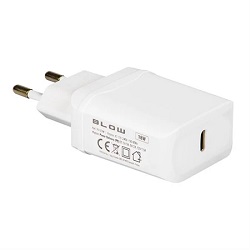 Blow 18W napaječ USB-C z 230V nabíječka bílá