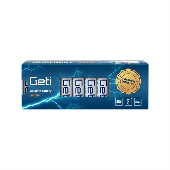 Baterie AA (LR6) alkalická GETI 1,5V 10ks