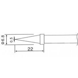 Tipa ZD-99 hrot C1-2 náhradní pro ZD-30C, ZD-8906