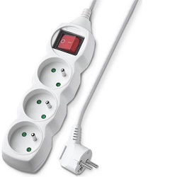 Geti GEC33S prodlužovací kabel 3 zásuvky 3m s vyp.