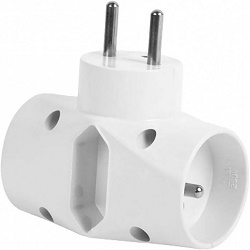 Solight P90 zásuvka rozbočovací 1x2.5A+2x10A bílá