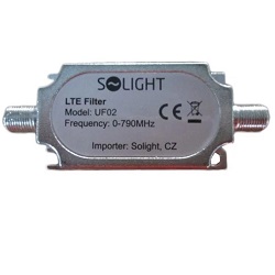 Solight UF02 pásmový LTE filtr, rozsah 0-790MHz
