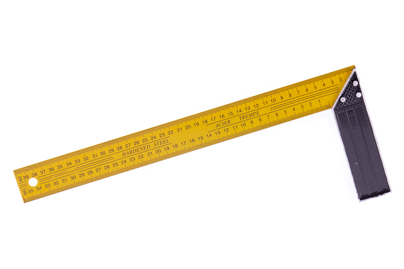 MasiPro Úhelník ocel žlutý 40cm 107042