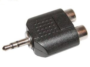 Redukce jack 3.5 samec na 2x CINCH samice