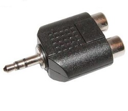 Redukce Jack 3.5 na 2x cinch samice