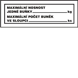 Magg 120234 maximální nosnost regálu 105x37mm